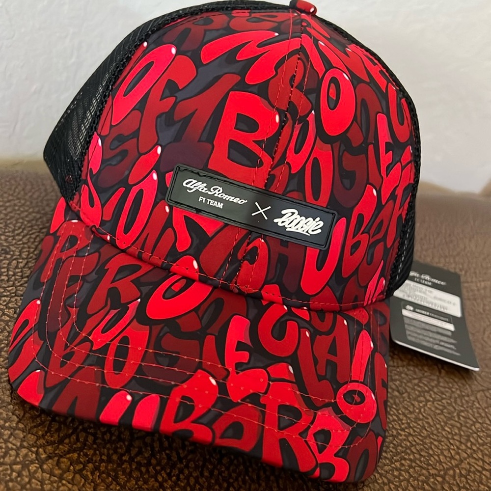 Brand New Alfa Romeo F1 Limited Edition Hat Designed by Swiss Graffiti Artist!